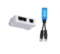 EVERSECU POE Combiner Splitter Adapter, Run 2 IP Cameras on 1 Cable, self-Adaptive Compatible with 12/36; 45/78 Powered POE switches and POE NVRs