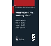 Wrterbuch der PPS Dictionary of PPC: Deutsch - Englisch / Englisch - Deutsch | G