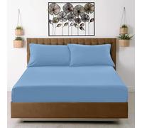 EverSoft Bedding 100% Egyptian Cotton 400 Thread Count Fitted Bed Sheets 35cm Extra Deep Single Mattress Fitted Sheet Soft & Luxury Deep Pocket Single Bed Sheets