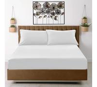 EverSoft Bedding 100% Egyptian Cotton 400 Thread Count Fitted Bed Sheets 35cm Extra Deep Single Mattress Fitted Sheet Soft & Luxury Deep Pocket Single Bed Sheets
