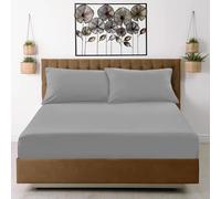 Eversoft Bedding 100% Egyptian Cotton King Size Fitted Sheet 400 Thread Count 35cm Extra Deep Fitted Bed Sheet King Size Luxury Fitted Bed Sheets for King Mattress