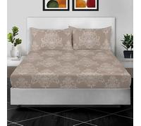 EverSoft Bedding 100% Egyptian Cotton Printed Small Double Fitted Sheet 400 Thread Count Bed Sheets Living Room 30cm Deep Small Double Size Mattress Bed Cover Print Sheets - Small Double Size