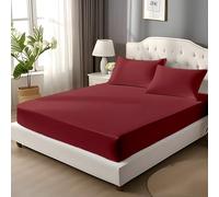 EverSoft Bedding 100% Egyptian Cotton Super King Size Fitted Sheet 400 Thread Count 25cm Bed Sheets Deep Pocket Soft Breathable Comfy & Hotel Quality Mattress Cover