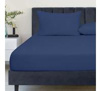 Eversoft Bedding 3 PCS Set 100% Egyptian Cotton King Size Fitted Sheet 400 Thread Count 35cm Extra Deep Fitted Bed Sheet With 2x Matching Pillowcase Pair King Size Fitted Bed Sheets