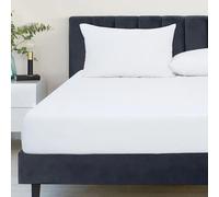 Eversoft Bedding 3 PCS Set 100% Egyptian Cotton King Size Fitted Sheet 400 Thread Count 35cm Extra Deep Fitted Bed Sheet With 2x Matching Pillowcase Pair King Size Fitted Bed Sheets