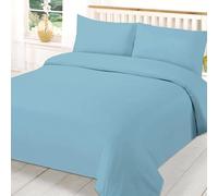EverSoft Bedding 3PCS 100% Egyptian Cotton Double Size Duvet Cover 400 Thread Count Washable Double Bed Duvet Cover Set with 2x Pillowcase Easy Care