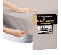 EverSoft Bedding 3PCS 100% Egyptian Cotton Double Size Fitted Sheet Set, 40cm Extra Deep Double Bed sheet with Pillowcase Pair, 400 Thread Count Luxury Bed Sheets double - for Double Size Mattress