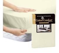 EverSoft Bedding 3PCS 100% Egyptian Cotton Double Size Fitted Sheet Set, 40cm Extra Deep Double Bed sheet with Pillowcase Pair, 400 Thread Count Luxury Bed Sheets double - for Double Size Mattress