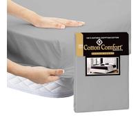 EverSoft Bedding 3PCS 100% Egyptian Cotton Double Size Fitted Sheet Set, 40cm Extra Deep Double Bed sheet with Pillowcase Pair, 400 Thread Count Luxury Bed Sheets double - for Double Size Mattress