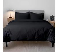 EverSoft Bedding 3PCS 100% Egyptian Cotton Single Size Duvet Cover Set with Fitted Sheet & 1x Pillowcase 400 Thread Count Single Duvet Cover Set