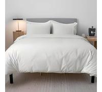 EverSoft Bedding 3PCS 100% Egyptian Cotton Single Size Duvet Cover Set with Fitted Sheet & 1x Pillowcase 400 Thread Count Single Duvet Cover Set