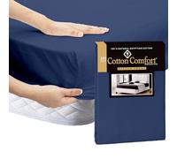 EverSoft Bedding 3PCS 100% Egyptian Cotton Small Double Size Fitted Sheet Set, 40cm Extra Deep with Pillowcase Pair, 400 Thread Count Luxury Bed Sheets - Small Double Size