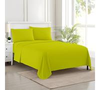 EverSoft Bedding 3PCS Premium Soft Flat Sheet King Size with Pillowcase pair 100% Egyptian Cotton Hotel Quality Flat Bed Sheets Easy Care 400 Thread Count Breathable King Flat Sheet