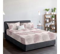 EverSoft Bedding 3PCS Set 400 Thread Count 100% Egyptian Cotton Printed Super King Size Fitted Sheets & Matching 2 Pillow Case Pair 30cm Extra Deep Fitted Sheet Super King Luxury Print Bed Sheets