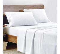 EverSoft Bedding 3PCS Set Flannelette Fitted Sheet Small Double Size 122 x 190 + 30 CM - with 2x Pillow Case Pair 50 x 75CM 100% Brushed Cotton Flannel Extra Deep Fitted Sheet Small Double Bed