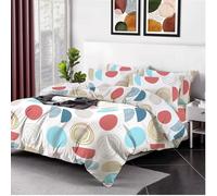 EverSoft Bedding 3Piece Set 100% Egyptian Cotton Printed Duvet Cover & Matching Pillow Case Pair 400 Thread Count King Size Duvet Cover Sets, Quilted Reversible King Floral Duvet Cover Bedding Set