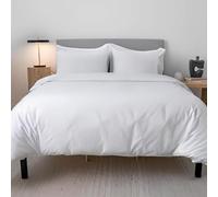 EverSoft Bedding 4pcs 100% Egyptian Cotton Double Size Duvet Cover with Fitted Sheet & 2x Matching Pillowcase Luxury 400 Thread Count Double Bed Duvet Cover Set