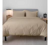 EverSoft Bedding 4pcs 100% Egyptian Cotton Double Size Duvet Cover with Fitted Sheet & 2x Matching Pillowcase Luxury 400 Thread Count Double Bed Duvet Cover Set
