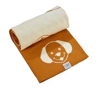 EVERSOFT FABRICS Premium Baby Blanket 350g- 100% Organic Cotton, Oeko-Tex 100 Certified, Lightweight & Soft, Ideal for Sensitive Skin, Perfect for Newborns & Toddlers (Dog Mustard&White)