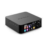 EVERSOLO Play All-in-One Music Streamer with Amplifier | 5.5" Touchscreen, Support Multi Room & Room Correction, Stream Tidal, Qobuz, Amazon Music&More | Black (CD Edition)