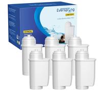 EVERSPRING Coffee Machines Water Filter Compatible with Siemens® EQ Series Water Filters, EQ3/EQ6/EQ9, EQ500, S700, Brita® Intenza 575491, Bosch® TCZ7003, TCZ7033, NSF Certified, 6 Pieces