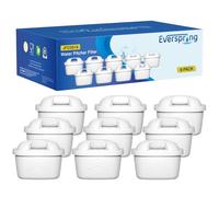 EVERSPRING Water Filter Cartridges,Compatible with Brita Maxtra+,Maxtra Plus,Maxtra Pro All-in-1,Brita Marella Jug,Kettle,Mavea, Anna Duomax,Reduce PFAS, PFOA/PFOS, TÜV SÜD, NSF Certified, 9 Pieces