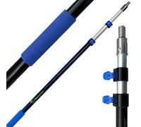EVERSPROUT 1.5m-3.7m Telescopic Extension Pole (6m Reach) | Lightweight, Rust-Resistant Aluminum (20 Ft. Reach) | 3/4" Acme Thread Tip Works for Twist-On Squeegee, Duster, Paint Roller (Pole only)