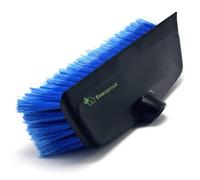 EVERSPROUT 28cm Scrub Brush with Built-in Rubber Bumper & Squeegee (11”) | Soft Bristles to Wash Car, Truck, RV, Boat, Deck, Floor | Bumper Prevents Scratches | Twists onto 3/4" ACME Pole (no pole)