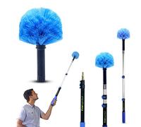 Eversprout Extendable Cobweb Duster with Blue Polyester Head, Aluminium Handle, 4 Feet Length