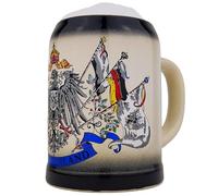 EVERSTYLE Beer Mug Germany 0.5 L Stone Mug Beer Mug - Gift for Dad, Men & Beer Lovers - Ideal for Birthday, Beer Festival & Any Occasion (Black)