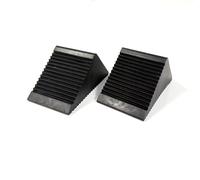EVERSURE Rubber Wheel Chocks for Car, Truck, or Caravan, Universal Fit, 2 Pack