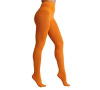 EVERSWE Women's 80 Den Soft Opaque Tights, Women's Tights (XXL-3XL, Orange)