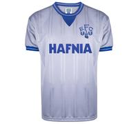 Score Draw Everton 1984 Away Retro Football Shirt Grey X-Large Polyester