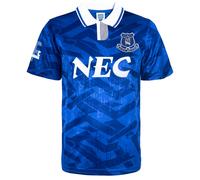 Score Draw Everton 1992 Retro Football Shirt Blue Medium Polyester
