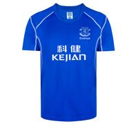 Score Draw Everton 2002 Retro Football Shirt Blue Medium Polyester