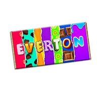 Everton England Football Club Team Chocolate Bar Wrapper Novelty Gift Present (#1300) (without chocolate bar)