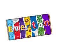 Everton England Football Club Team Chocolate Bar Wrapper Novelty Gift Present On Birthday SportDay CH-9356 (with chocolate bar (100g))