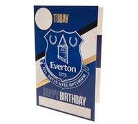 Everton FC Birthday Card With Stickers in Light Blue Everton FC Light Blue