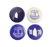 Everton FC Button Badge (Pack of 4) in Blue Everton FC Blue