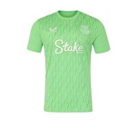 Everton FC Castore Men's Home Short Sleeve Shirt, Spring Bouquet/Island Green, M