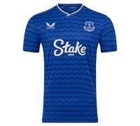 Everton FC Castore Men's Home Short Sleeve Shirt, Surf The Web/Sodalite Blue/Ocean Cavern, L