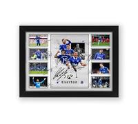Everton Football Club 2024-25 Team Merchandise Signed Poster Print - Limited Edition Autograph Fan Gift - Collectible Memorabilia Merchandise (Framed A4 (30x21cm))
