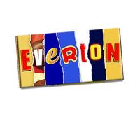 Everton Football Club FC CHOCOLATE BAR WRAPPER Novelty Gift Present for Friends Sport Fans (With Chocolate Bar)