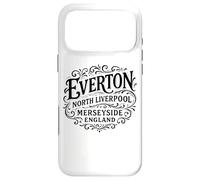Everton North Liverpool Merseyside England Vintage Black Ink Case for iPhone 17 Pro Max