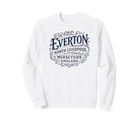 Everton North Liverpool Merseyside England Vintage Navy Ink Sweatshirt
