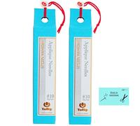 Everton Tulip Applique Needle 6 Pack Size 10 Big Eye - 2 Sets, Hiroshima Needles, Quality Needles with Polished Finish, Includes Instruction Card from Products