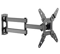 EVERVIEW Full Motion TV Monitor Wall Mount Bracket Articulating Arms Swivel Tilt Extension Rotation for Most 13-42 Inch LED LCD Flat Curved Screen Monitors & TVs, Max VESA 200x200mm up to 44lbs