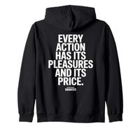 Every Action has Socrates Saying of a Philosopher Zip Hoodie