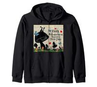 Every Adventure Requires a First Step - Alice In Wonderland Zip Hoodie