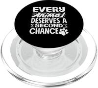 Every Animal Deserves A Second Chance Animal Shelter Adopt PopSockets PopGrip for MagSafe